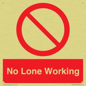 No Lone Working